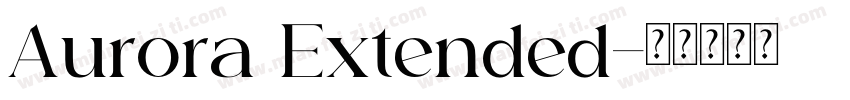 Aurora Extended字体转换